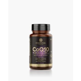 CoQ10 em cápsula | Coenzima Q10 + Ômega-3 + Vitamina E